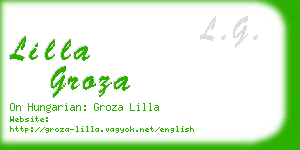 lilla groza business card